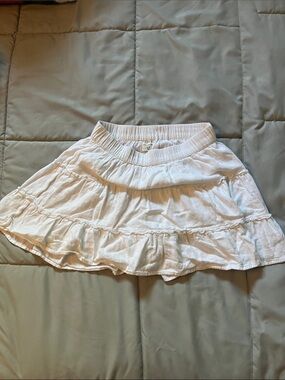 abercrombie kids White Tiered Ruffle Skirt